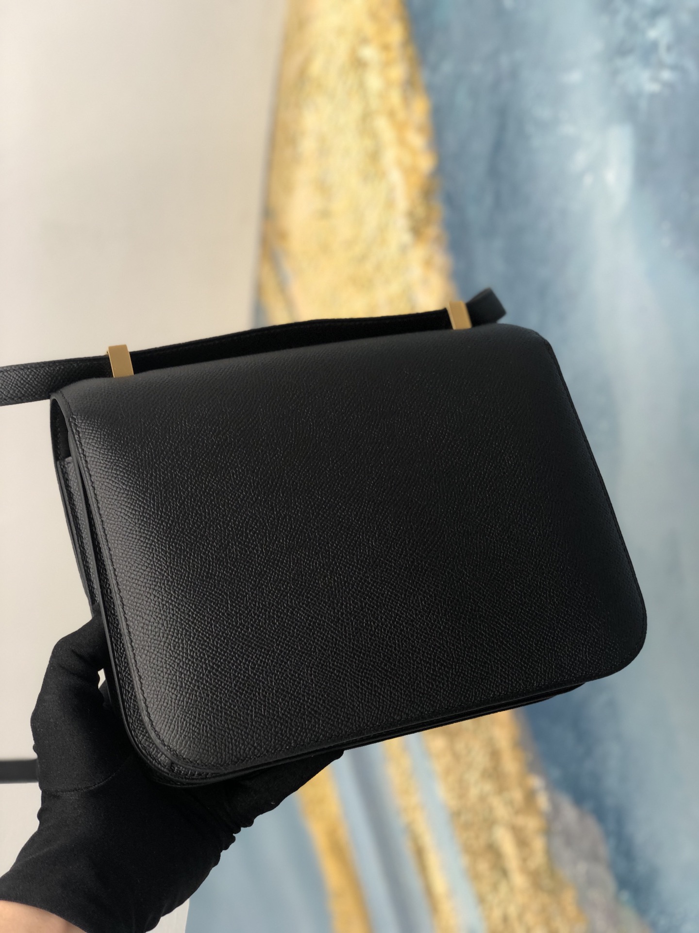 에르메스 콘스탄스18 블랙 금장